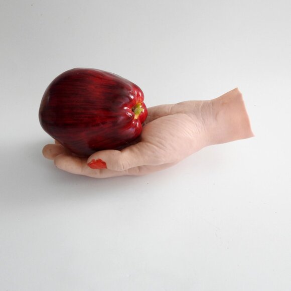 1990s Realistic Rubber Severed Left Hand Halloween Horror Prop - Picture 1 of 7